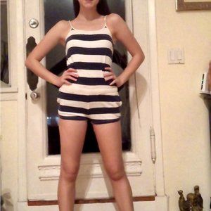 Cotton Sailor Romper